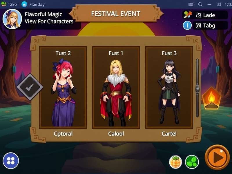 Flavorful Magic Journey Character Selection